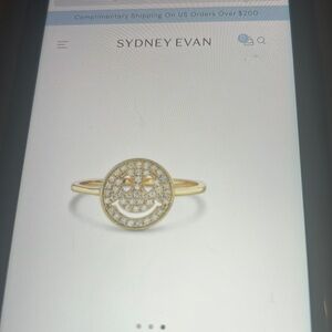 Sydney Evan Happy Face Ring